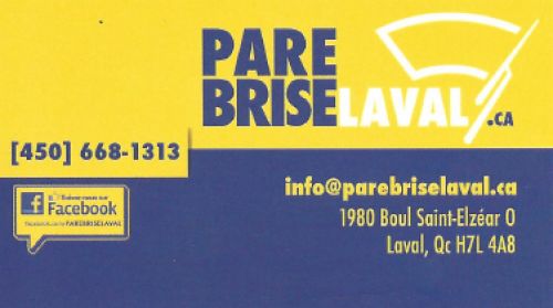 Pare-Brise Laval à Laval